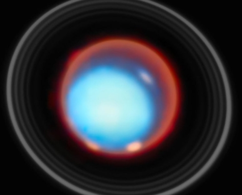 Webb Maps Uranus’ Upper Atmosphere and Finds a Magnetic Surprise