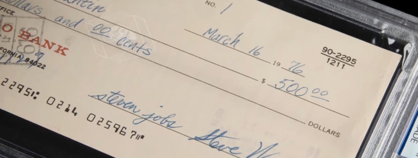 The 0 Check That Kickstarted Apple Just Sold for .4 Million. Take a Look