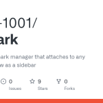 Geek-1001/arcmark: macOS bookmark manager that attaches to any browser window as a sidebar