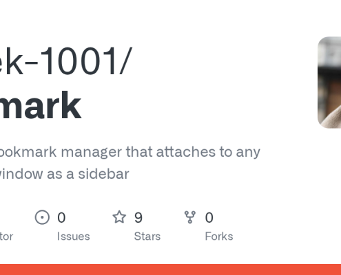 Geek-1001/arcmark: macOS bookmark manager that attaches to any browser window as a sidebar