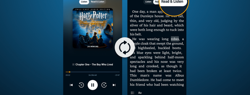 Audible’s new ‘Read & Listen’ feature syncs your Kindle ebooks with audiobooks
