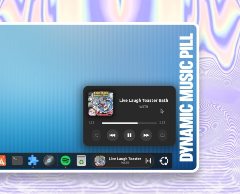 Dynamic Music Pill puts slick media controls in your GNOME panel