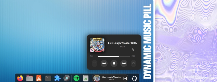 Dynamic Music Pill puts slick media controls in your GNOME panel