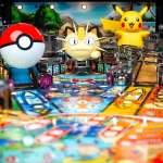 The official Pokémon pinball machine has an animatronic Pikachu and a Master Ball plunger