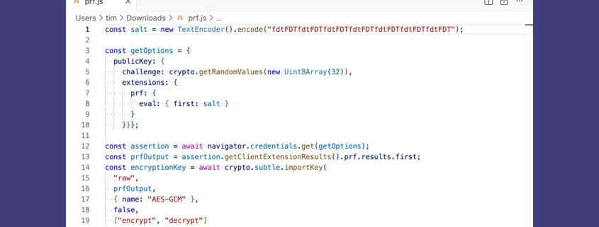 Please, please, please stop using passkeys for encrypting user data · Timbits