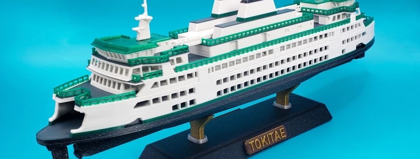 Ship shapes: Seattle architect makes detailed 3D prints of the Washington ferries he grew up loving