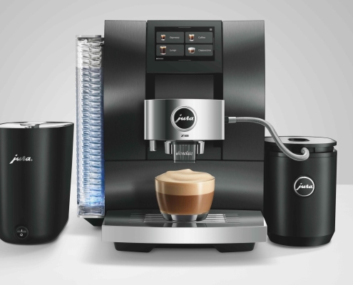 The new Jura Z10 coffee maker has a menu of 51 options including coffee, cold brew, and chocolate drinks — and you can place your order from your phone