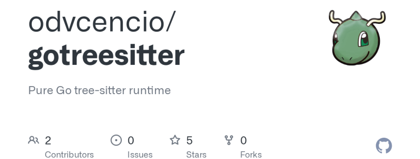 odvcencio/gotreesitter: Pure Go tree-sitter runtime