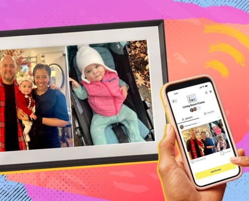 The Aura frame lets me upload toddler photos on the go The Aura frame lets me upload toddler photos on the go