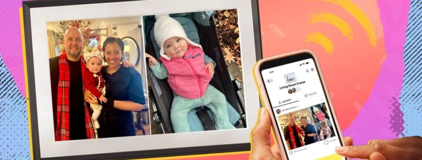 The Aura frame lets me upload toddler photos on the go