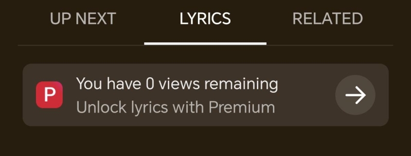 YouTube Music starts putting lyrics behind a paywall