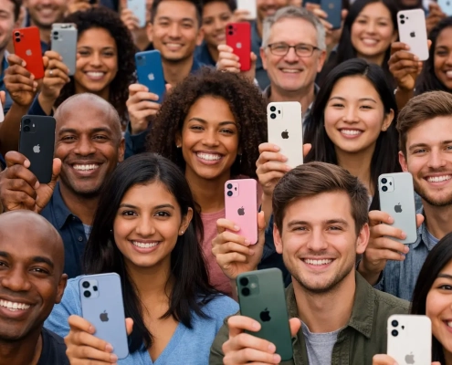 1 in 4 smartphones active worldwide is an iPhone