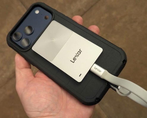 You can unlock this secure SSD with the touch of your smartphone