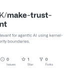 Deso-PK/make-trust-irrelevant: Make trust irrelevant for agentic AI using kernel-enforced authority boundaries.