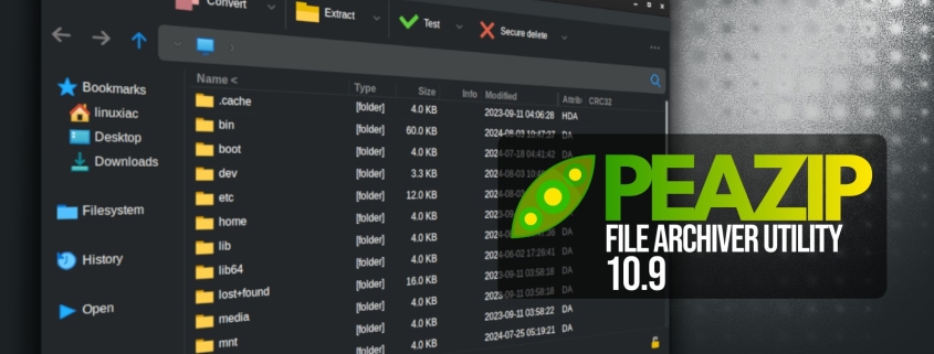 PeaZip 10.9 Released With File Manager and Viewer Improvements