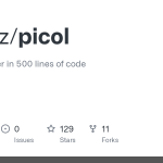antirez/picol: A Tcl interpreter in 500 lines of code