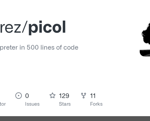 antirez/picol: A Tcl interpreter in 500 lines of code