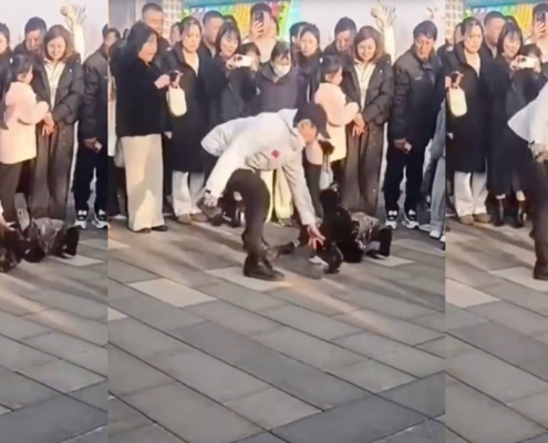 Video Shows Man Bleeding After Flailing Robot Kicks Him in Nose