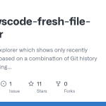 FreHu/vscode-fresh-file-explorer: A vscode file explorer which shows only recently modified files based on a combination of Git history and your pending changes