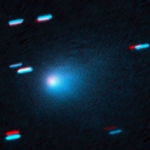 3I/ATLAS Spraying Something as It Exits the Solar System