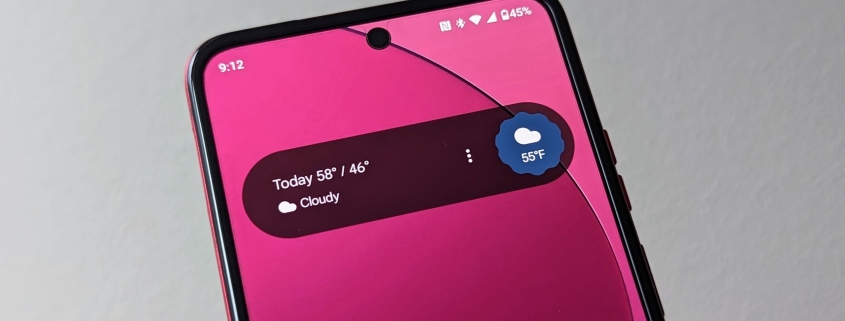 Pixel’s At a Glance just got easier to read, and I can finally use my favorite wallpaper