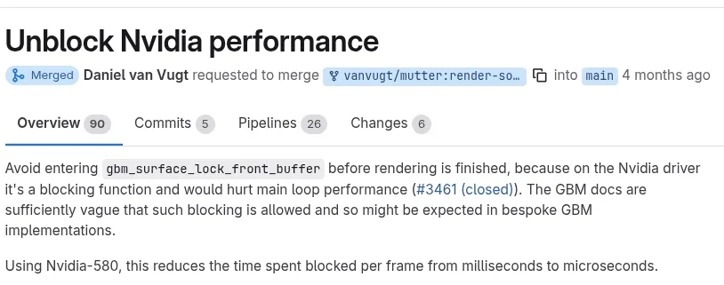 GNOME Mutter 50.rc Released With Better NVIDIA Performance, SDR-Native & Better HDR