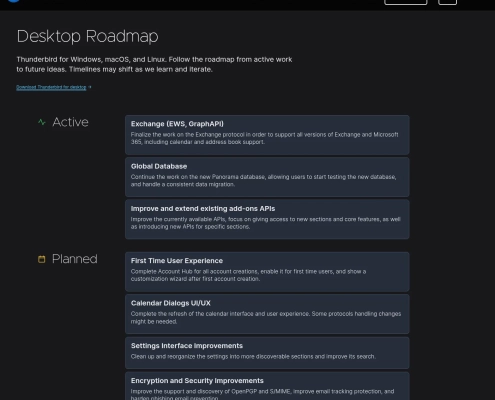 Thunderbird Looks To Finalize Its Exchange Support, Refresh The Calendar UI