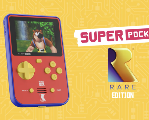This retro-inspired handheld comes with Banjo-Kazooie and Battletoads built in