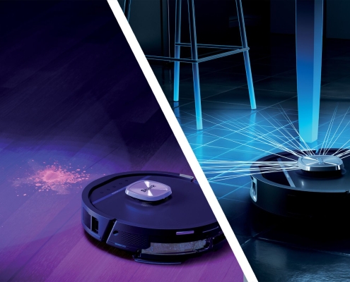 Shark’s new robovac has a UV light to make your grubby floors glow — before scrubbing them clean again