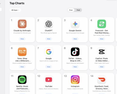 Anthropic’s Claude grabs top spot in App Store after Trump’s ban