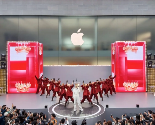 Photos of Apple 50th anniversary celebrations worldwide