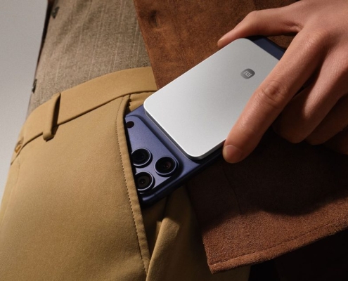 I wish Apple made this sleek wireless power bank, but it works just fine with the iPhone