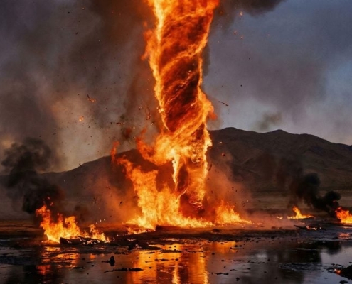 Scientists Create Giant Fire Tornadoes That Could Save Our Oceans