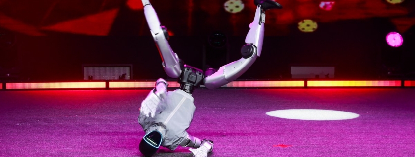 Employees had to restrain a dancing humanoid robot after it went wild at a California restaurant