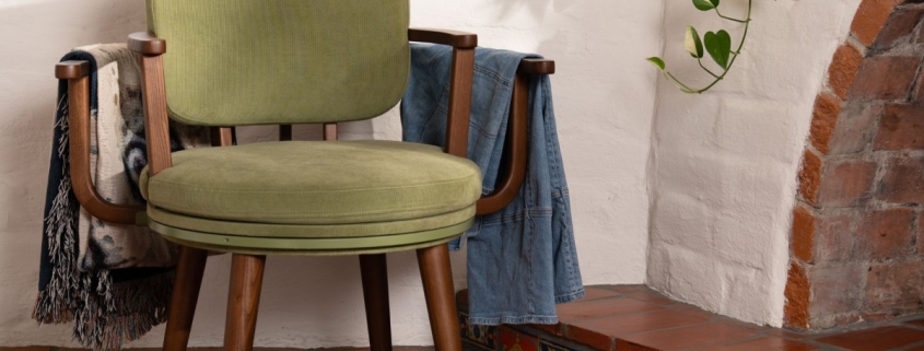 This chair gives half-worn clothes a home