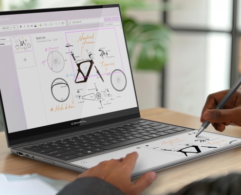Compal’s strange AI Book laptop replaces the palm rest with an E Ink screen, and the idea sounds fascinating yet questionable