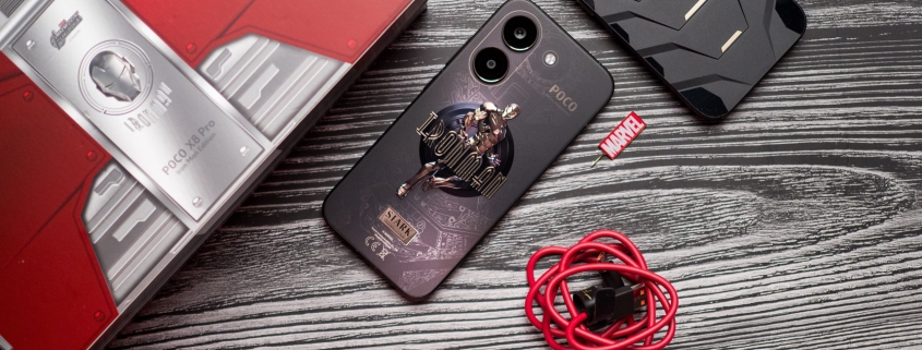 This is the POCO X8 Pro Iron Man Edition