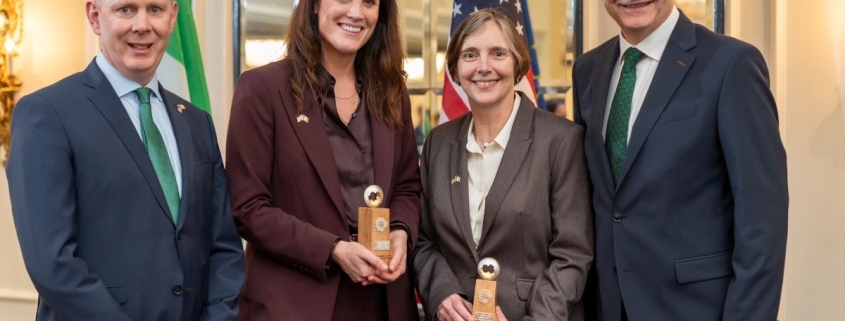 Prof Lynne Taylor and Dr Sarah O’Keeffe awarded 2026 St Patrick’s Day Medal