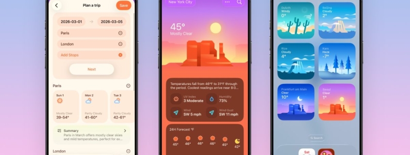 Indie App Spotlight: ‘Weather mini’ packs trip forecasts and more in a beautiful design