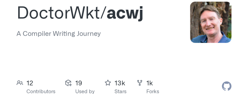 DoctorWkt/acwj: A Compiler Writing Journey · GitHub