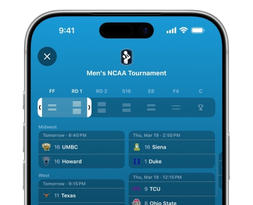 Apple Sports App Lets You Follow NCAA March Madness in Real Time