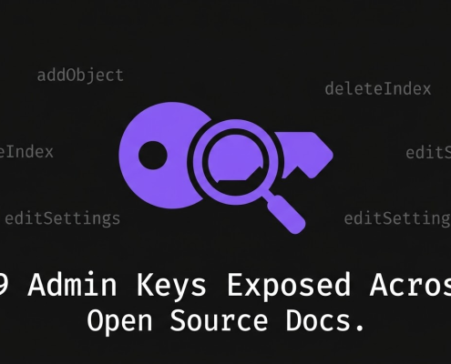 I Found 39 Algolia Admin Keys Exposed Across Open Source Documentation Sites