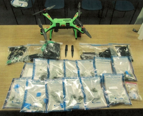 Quadcopter Drone Caught Trying to Deliver Hunting Knives to Inmates in Prison Quadcopter Drone Caught Trying to Deliver Hunting Knives to Inmates in Prison