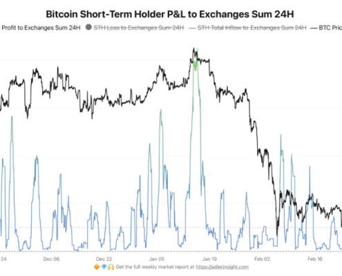 Short-term bitcoin holders send .8 billion in BTC to exchanges after ,000 rally