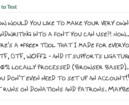 Create Your Handwriting Font for Free