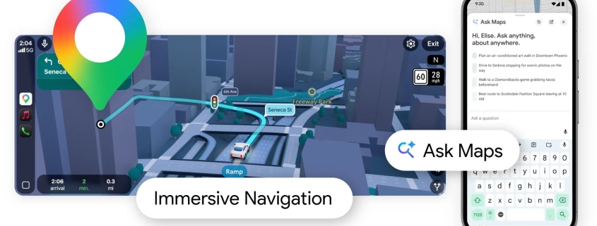 Google Maps Adds Gemini AI-Powered ‘Ask Maps’ Feature and 3D Immersive Navigation
