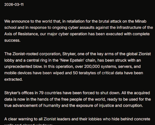 Iran-Backed Hackers Claim Wiper Attack on Medtech Firm Stryker – Krebs on Security Iran-Backed Hackers Claim Wiper Attack on Medtech Firm Stryker – Krebs on Security