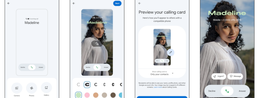 Android adds custom caller ID cards, new location sharing features