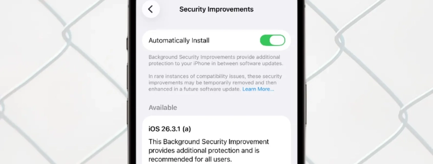 Apple releases first Background Security Improvements patch for iOS, macOS
