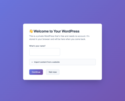WordPress debuts a private workspace that runs in your browser via a new service, my.WordPress.net